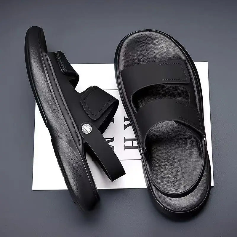 Men's Casual Breathable Sandals – Soft Sole, Non-Slip Beach & Outdoor Slides