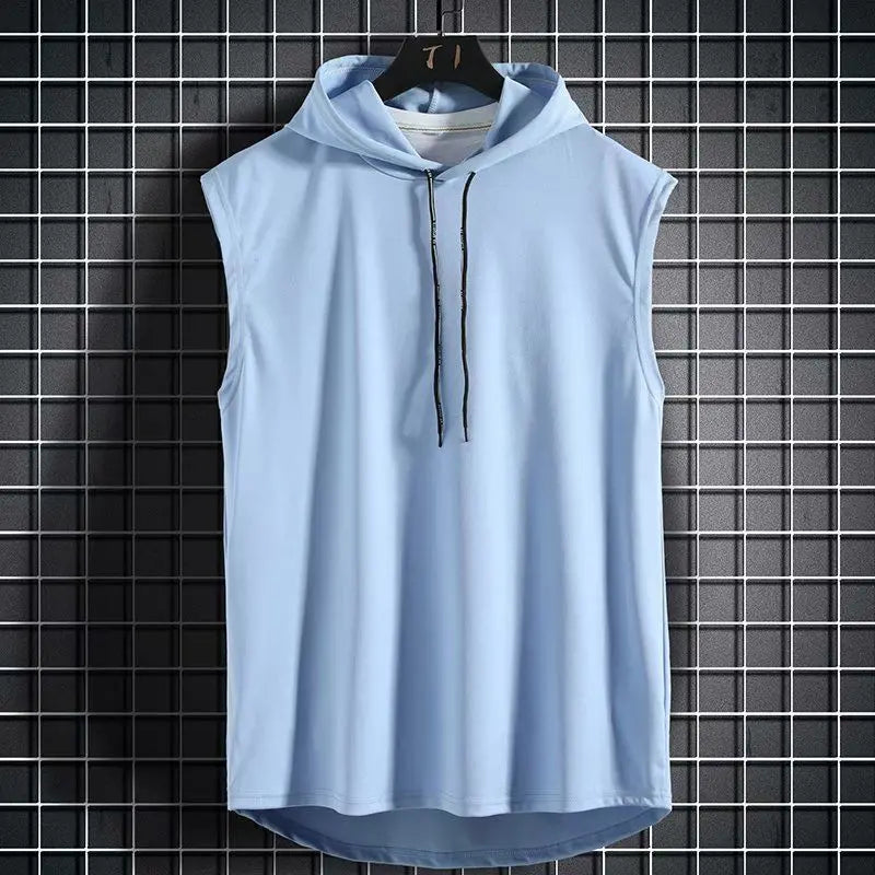 Men's Hooded Gym Tank Top | Sleeveless Bodybuilding Fitness Vest