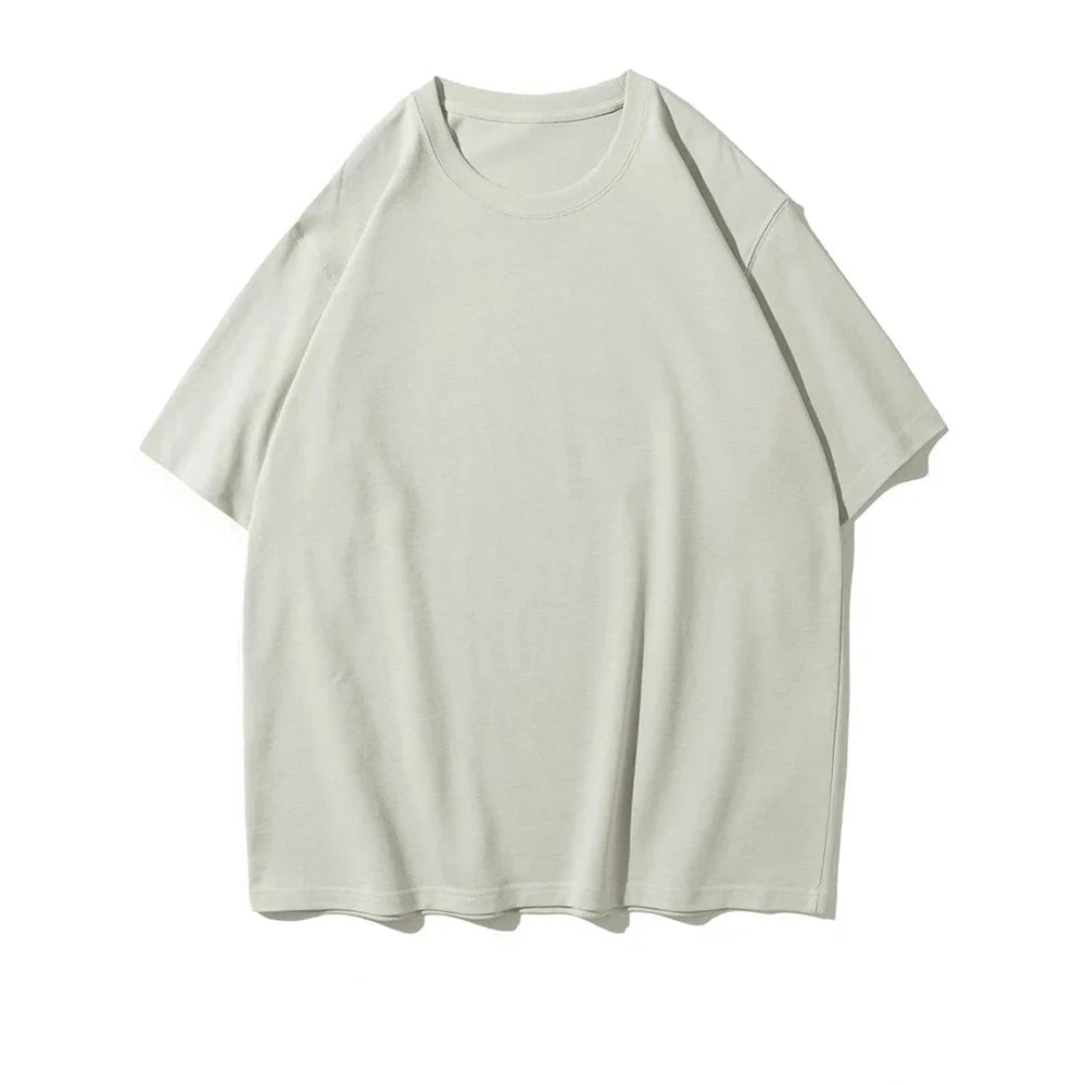 Men's Oversized Heavy Cotton T-Shirt | 280gsm Premium Tee | Solid Color