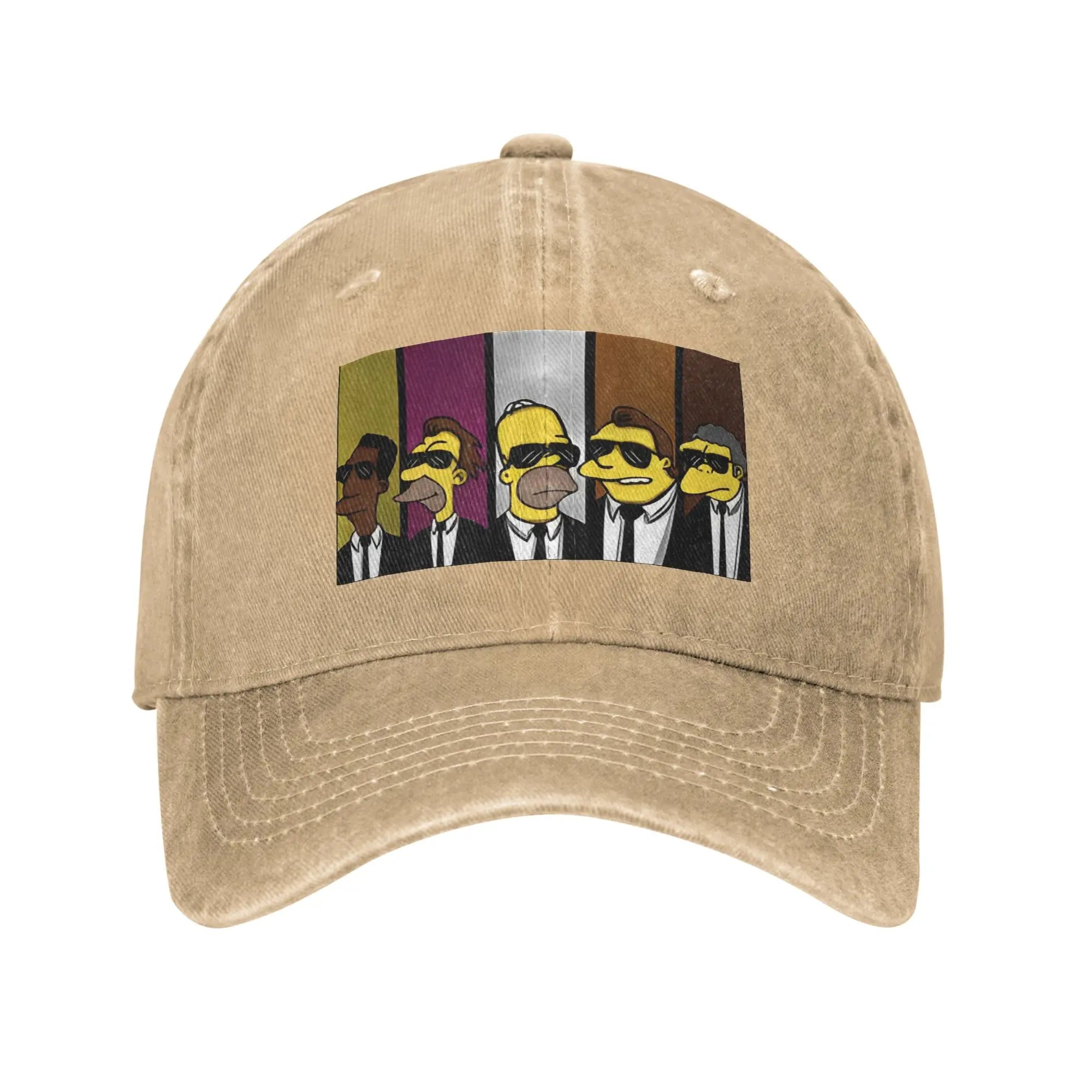 Cartoon Print Snapback Baseball Cap – Unisex Casual Outdoor Hat for Teens & Adults