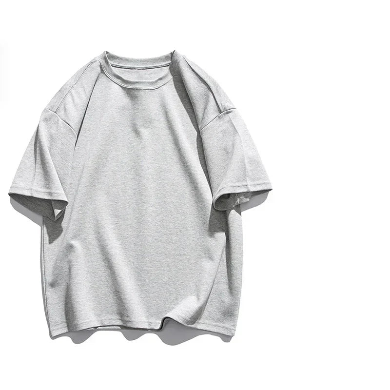 Men's Oversized Heavy Cotton T-Shirt | 280gsm Premium Tee | Solid Color