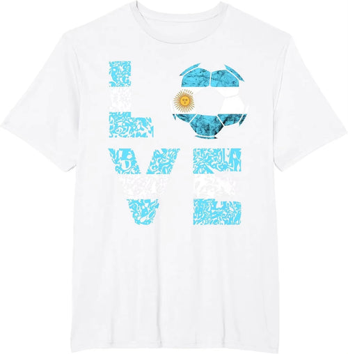 Argentina Soccer T-Shirt | Football Fan Graphic Tee | Argentinian Roots Gift
