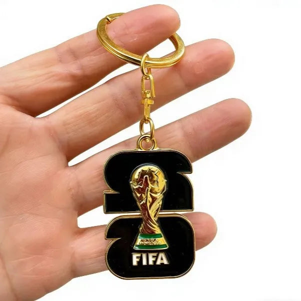 2026 FIFA World Cup Enamel Metal Keychain – UV Print Soccer Fan Souvenir