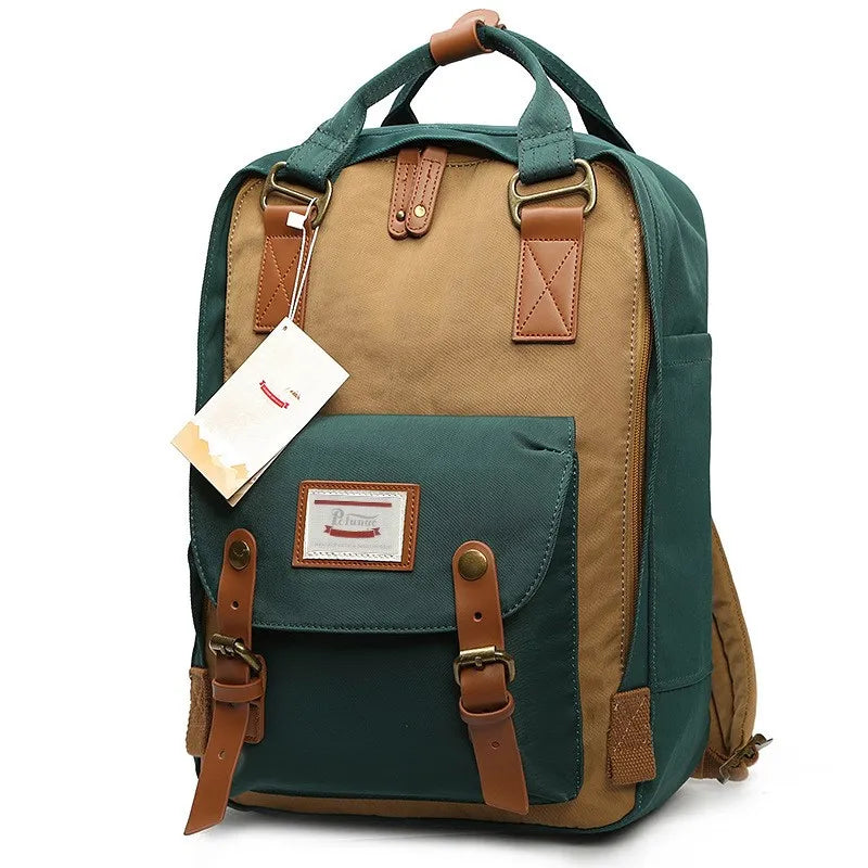 Nylon Laptop Backpack 16L | Multi-Pocket School & Travel Bag