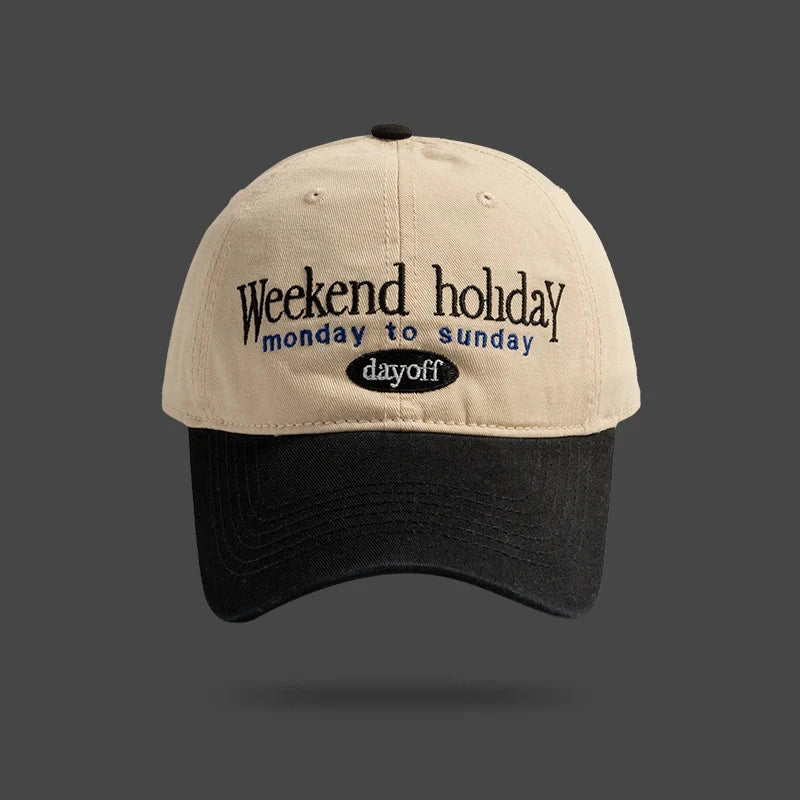 Striped Contrast Baseball Cap | Unisex Sun Protection Hat