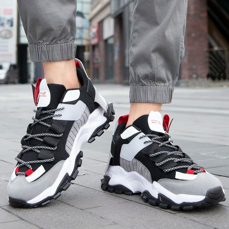 Men's Mesh Breathable Sneakers – Lightweight Casual Walking & Fitness Shoes