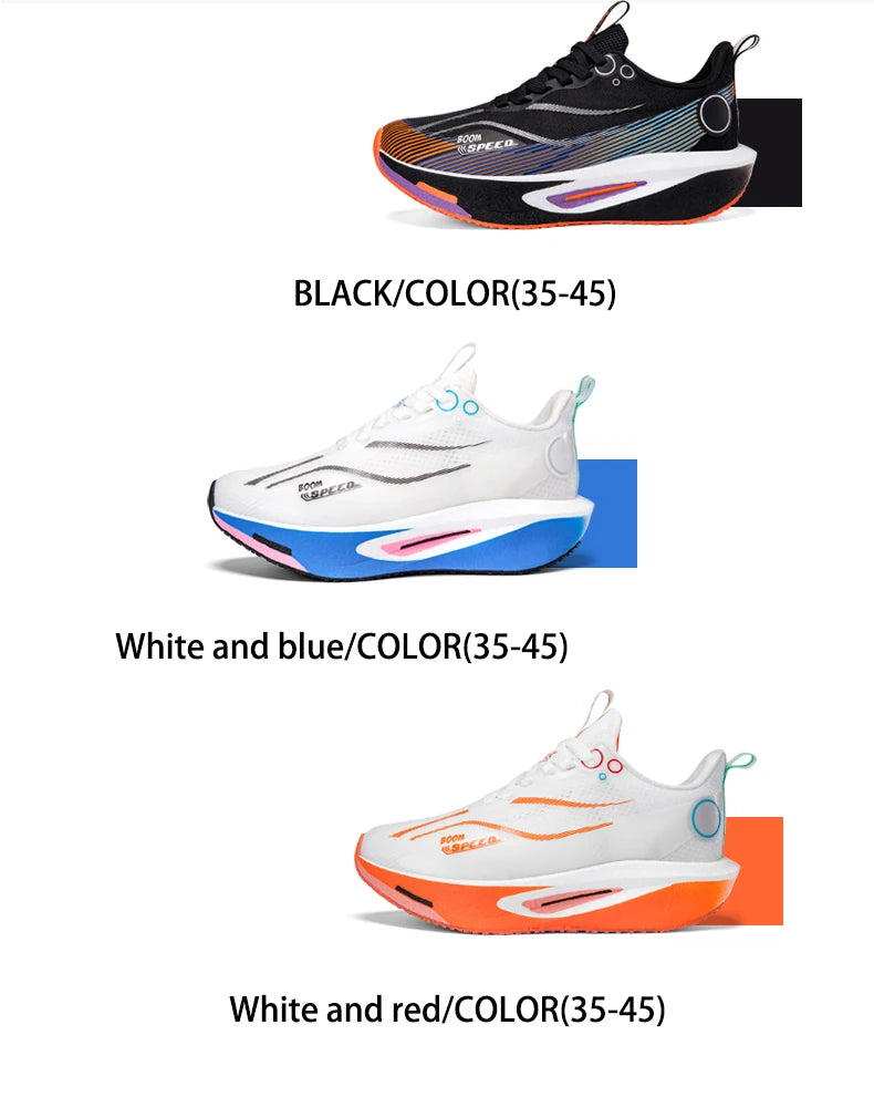 Professional Carbon Plate Running Shoes – Breathable, Cushioned & Non-Slip | Unisex