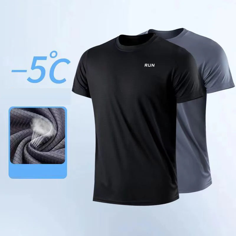 Men's Quick-Dry Gym T-Shirt | Moisture-Wicking Athletic Tee for Running & Training