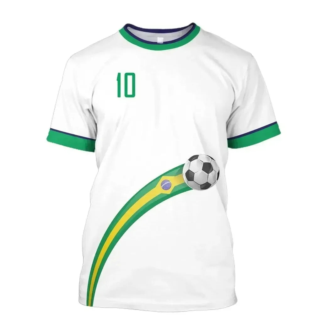Men's 2026 Football Jersey T-Shirt – Oversized Streetwear Tee for Soccer Fans