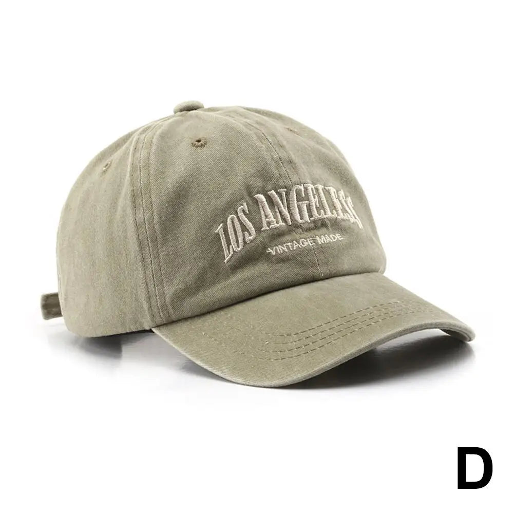 Retro Embroidered Snapback Cap