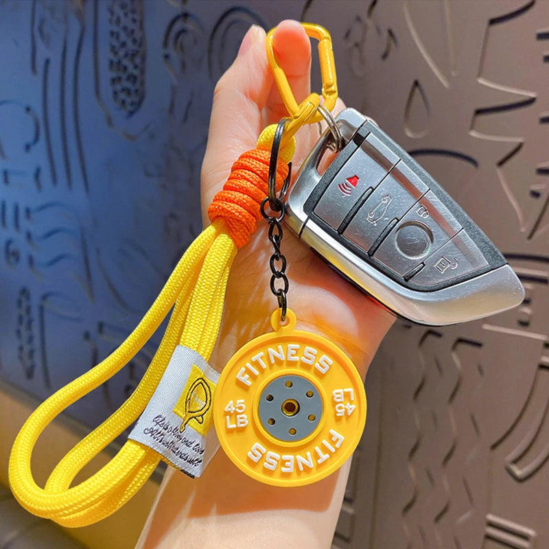 Barbell Keychain – Gym Lover Gift & Fitness Bag Charm