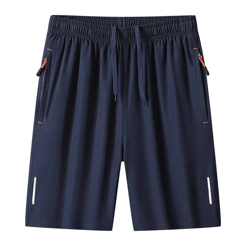 Men's Athletic Running Shorts – Quick Dry, Drawstring & Zip Pockets