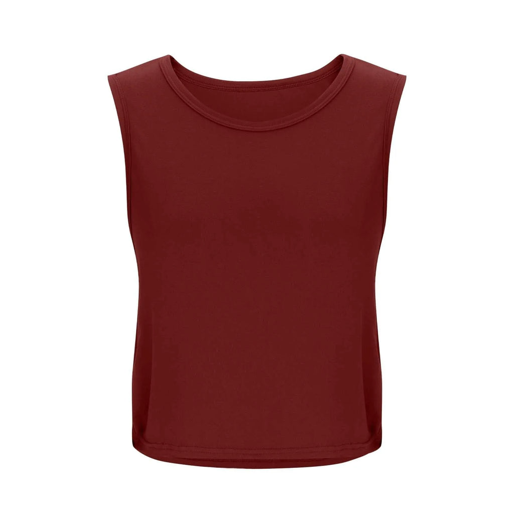Women's Sleeveless Yoga Tank Top – Breathable Athletic Vest