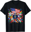 2026 World Cup Vintage Soccer T-Shirt | USA, Canada & Mexico Fan Jersey Tee