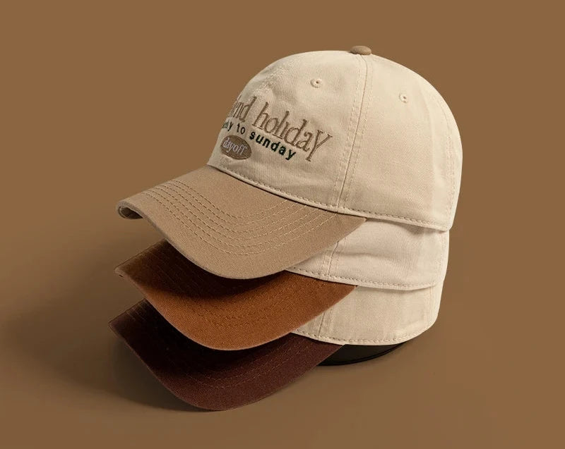 Striped Contrast Baseball Cap | Unisex Sun Protection Hat