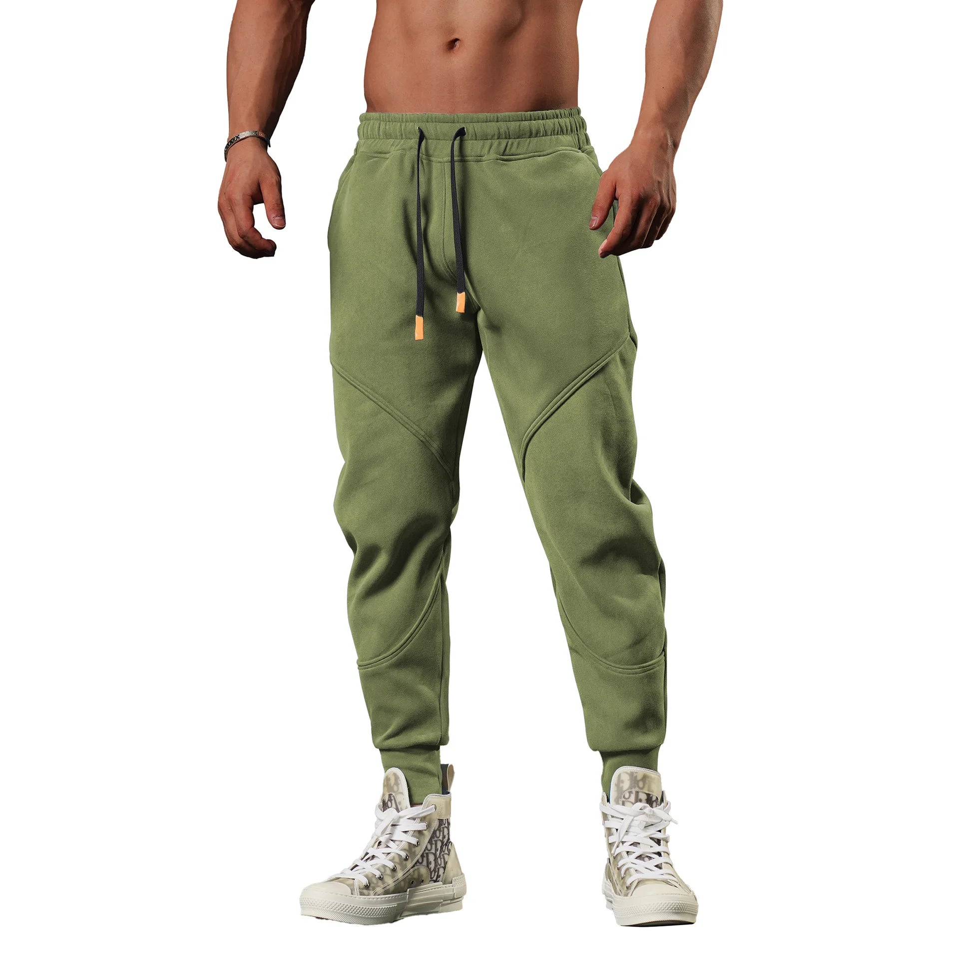 Men's Thick Fleece Sweatpants – Loose Fit, Gym, Running & Basketball Training Pants