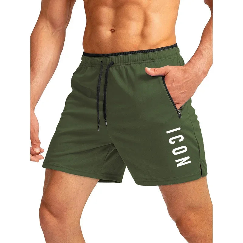 Men's Quick-Dry Sports Shorts – Breathable Gym & Beach Jogger