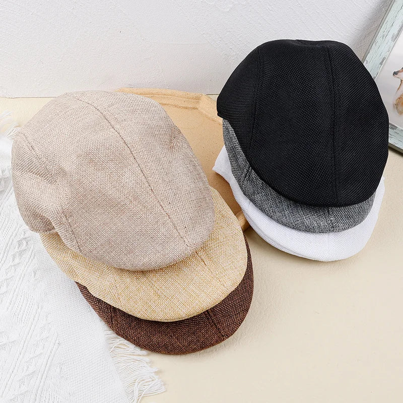 British Style Cotton Beret – Unisex Retro Painter Cap for Men & Women | Spring & Autumn