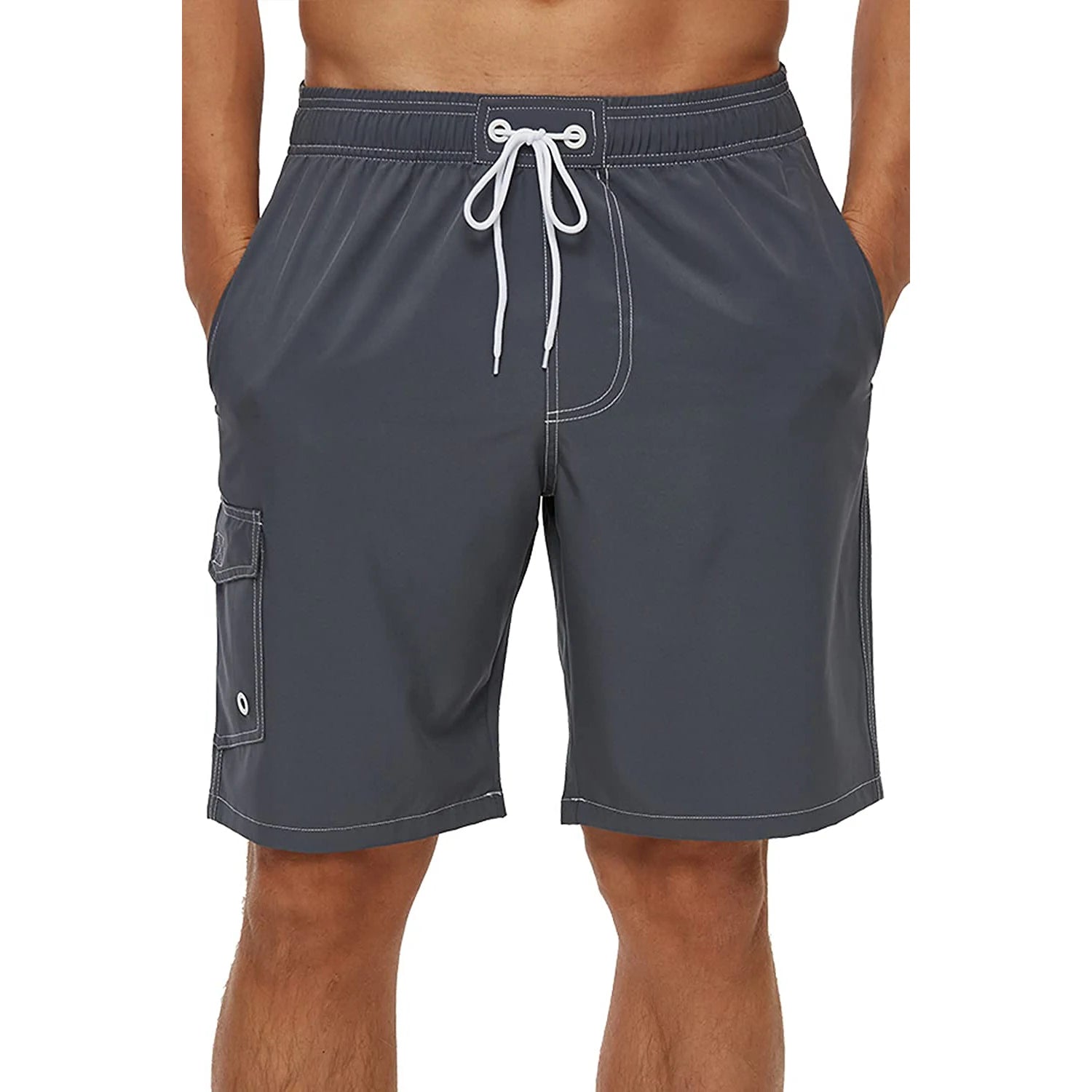 Men's Beach Board Shorts – Quick-Dry Swim Trunks with Mesh Lining