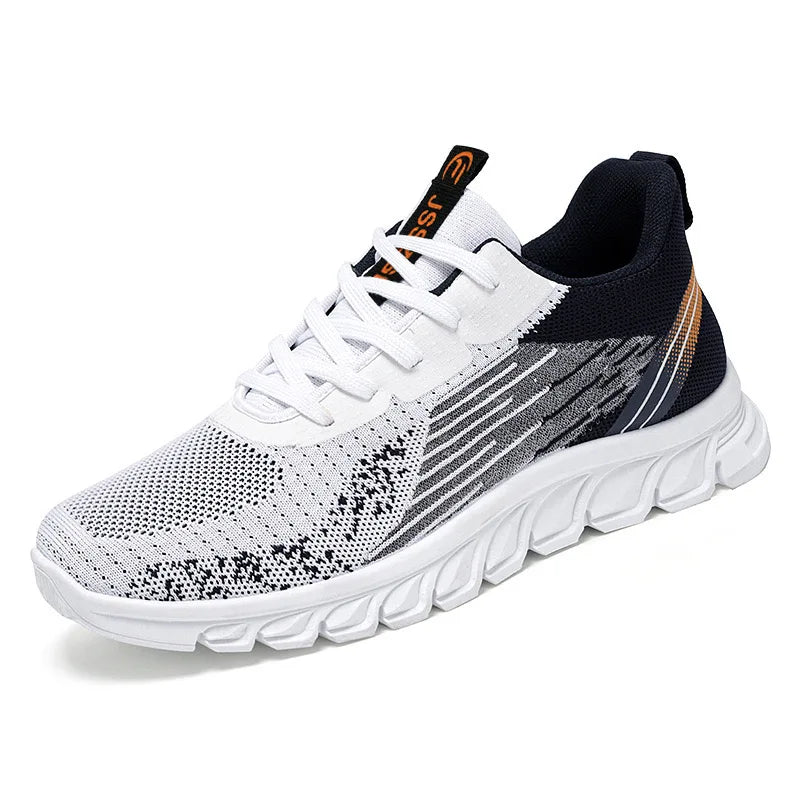 Men's Air Mesh Lace-Up Sneakers | Breathable Casual Running Shoes