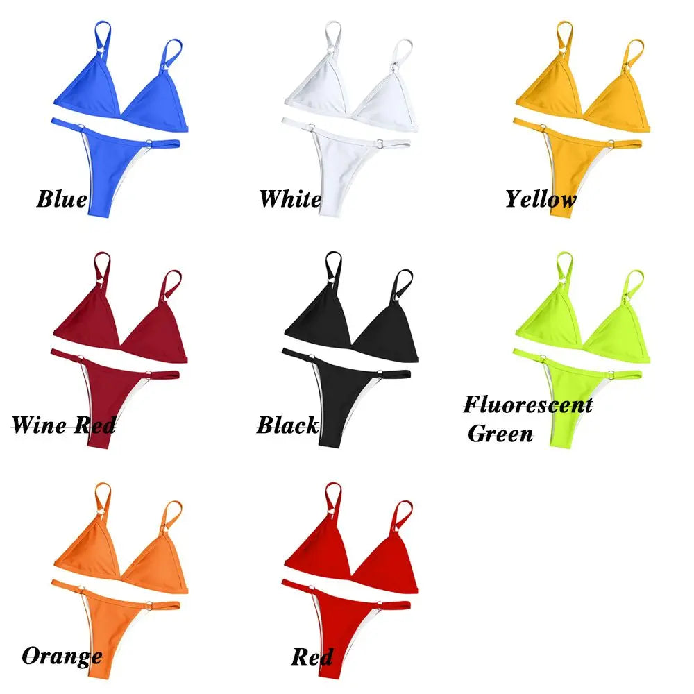 Two-Piece Backless Bikini Set