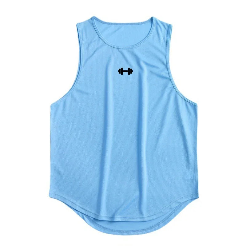 Men's Mesh Gym Tank Top – Breathable Bodybuilding Vest