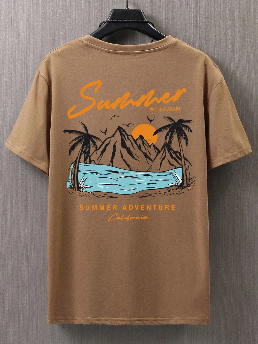 Men's California Adventure Graphic T-Shirt | Oversized Cotton Tee