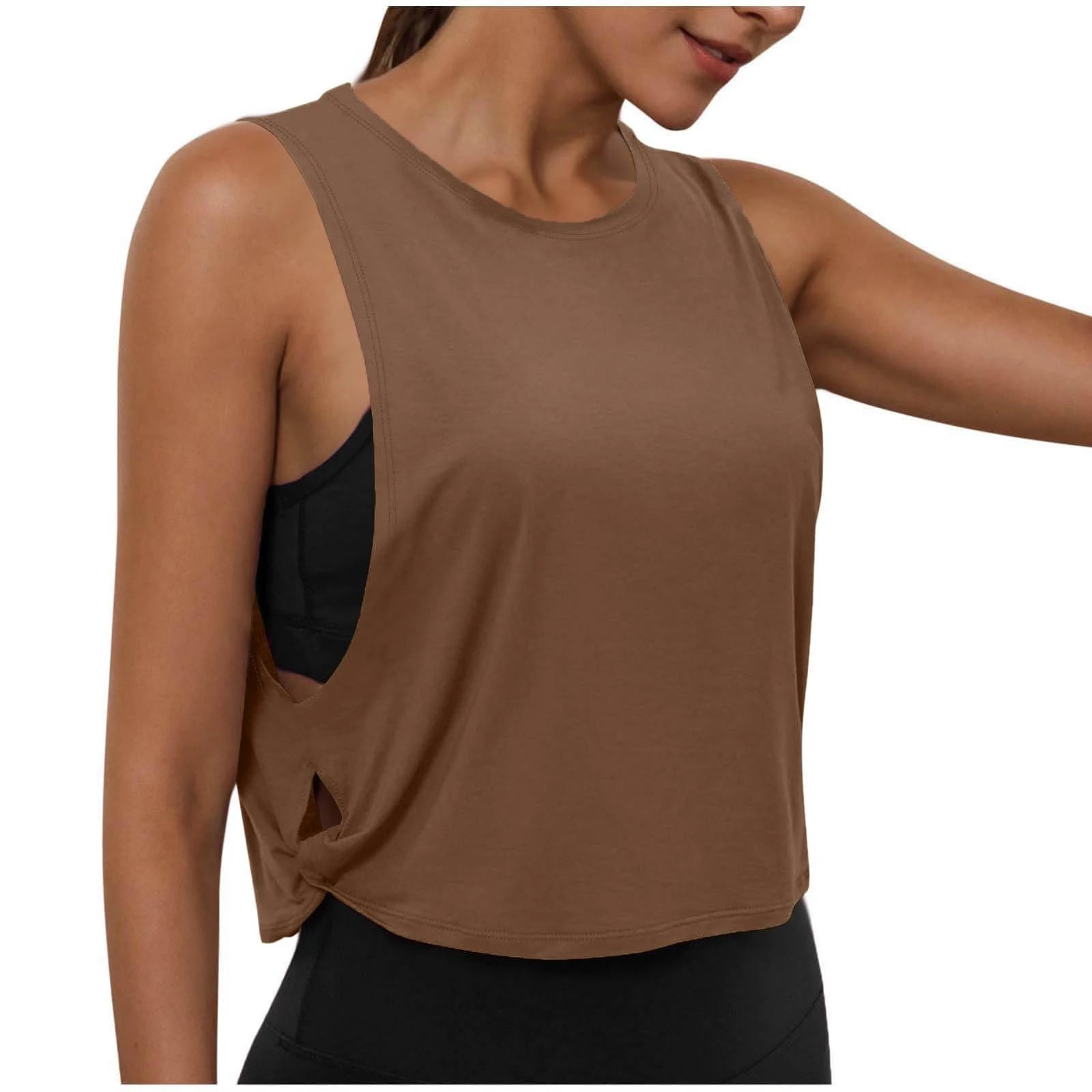 Women's Sleeveless Yoga Tank Top – Breathable Athletic Vest