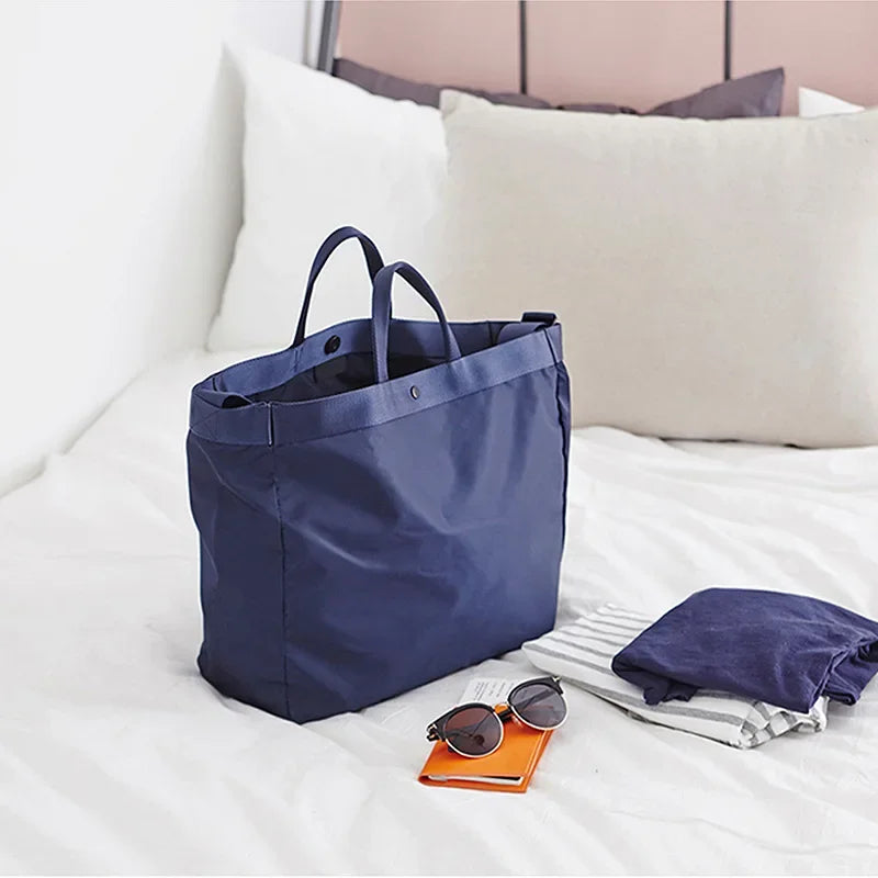 Nylon Tote Bag – Lightweight Waterproof Shoulder Bag for Beach, Travel & Gym