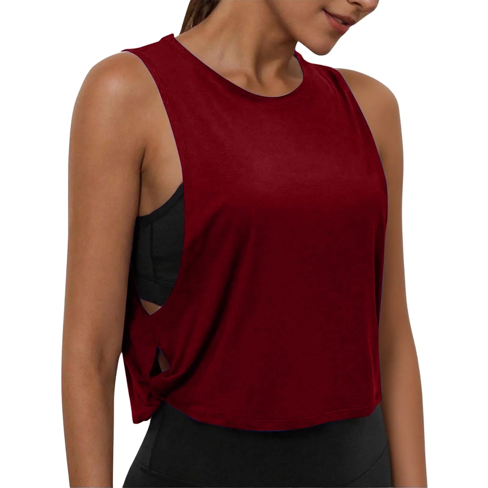 Women's Sleeveless Yoga Tank Top – Breathable Athletic Vest