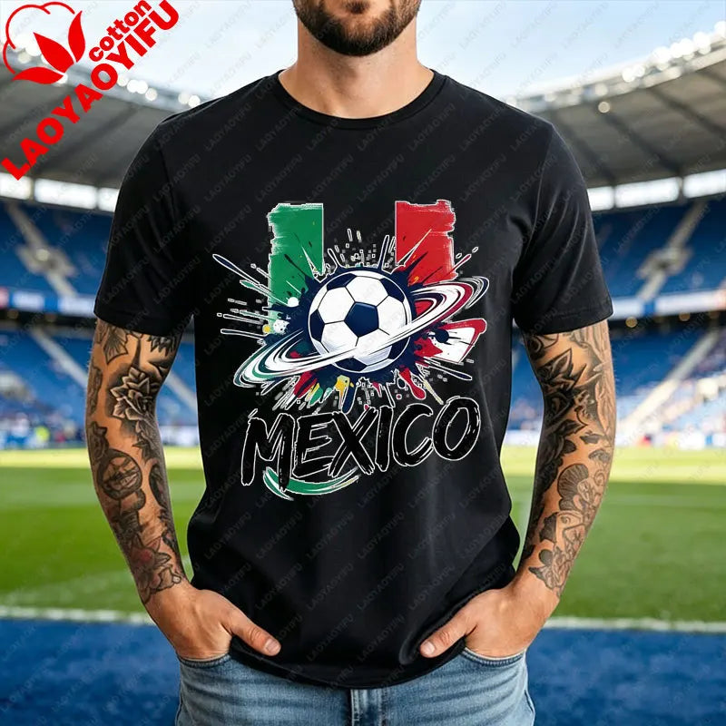 2026 World Cup Soccer Fan T-Shirt – USA, Canada, Mexico, Brazil, Argentina & Spain