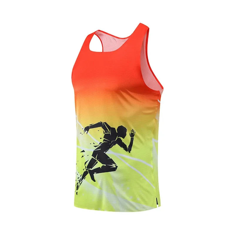 3D Graphic Print Tank Top – Quick-Dry Breathable Gym & Running Vest for Men