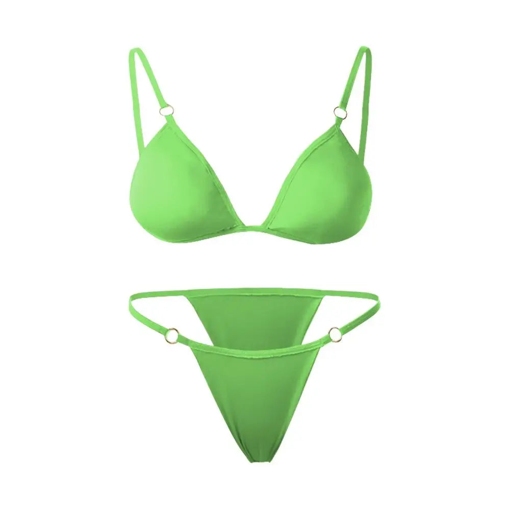 Two-Piece Backless Bikini Set