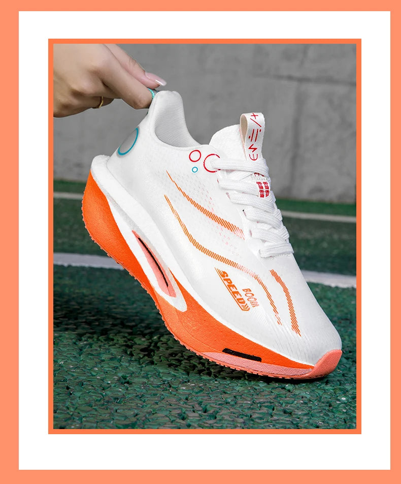 Professional Carbon Plate Running Shoes – Breathable, Cushioned & Non-Slip | Unisex