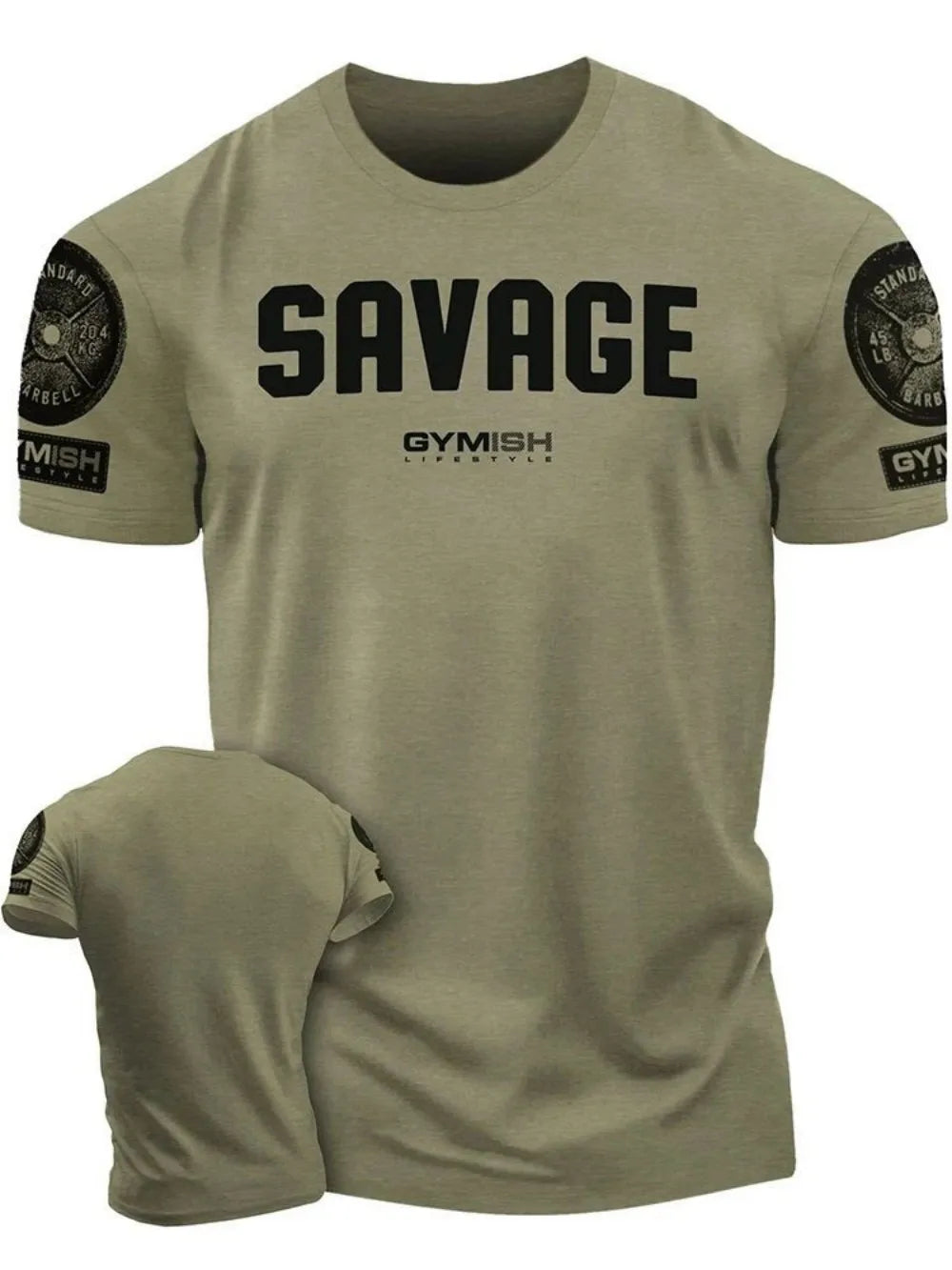 Men's Adrenaline Gym T-Shirt – Breathable, Quick-Dry, Letter Print for Workout & Casual Wear