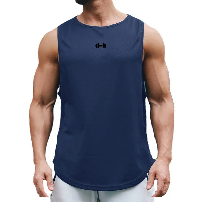 Men's Mesh Gym Tank Top – Breathable Bodybuilding Vest