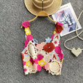 Floral Crochet Crop Tank Top – Fairycore Summer Knit