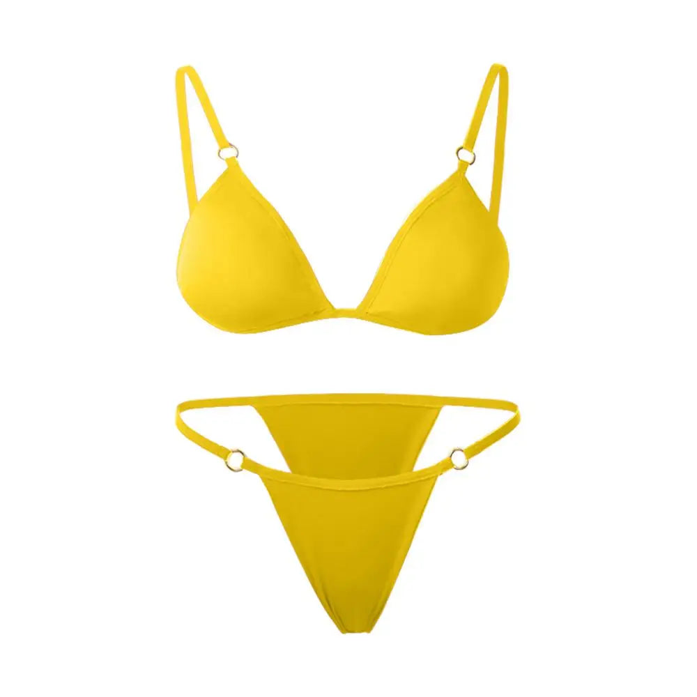 Two-Piece Backless Bikini Set
