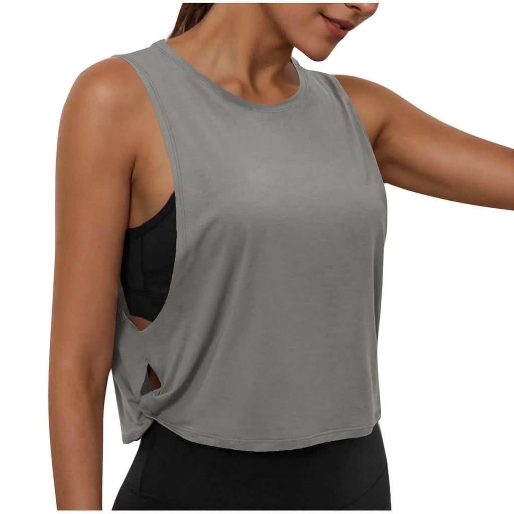 Women's Sleeveless Yoga Tank Top – Breathable Athletic Vest