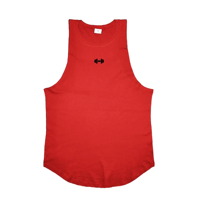 Men's Cotton Sleeveless Tank Top – Breathable Gym Vest for Fitness, Running & Street Style
