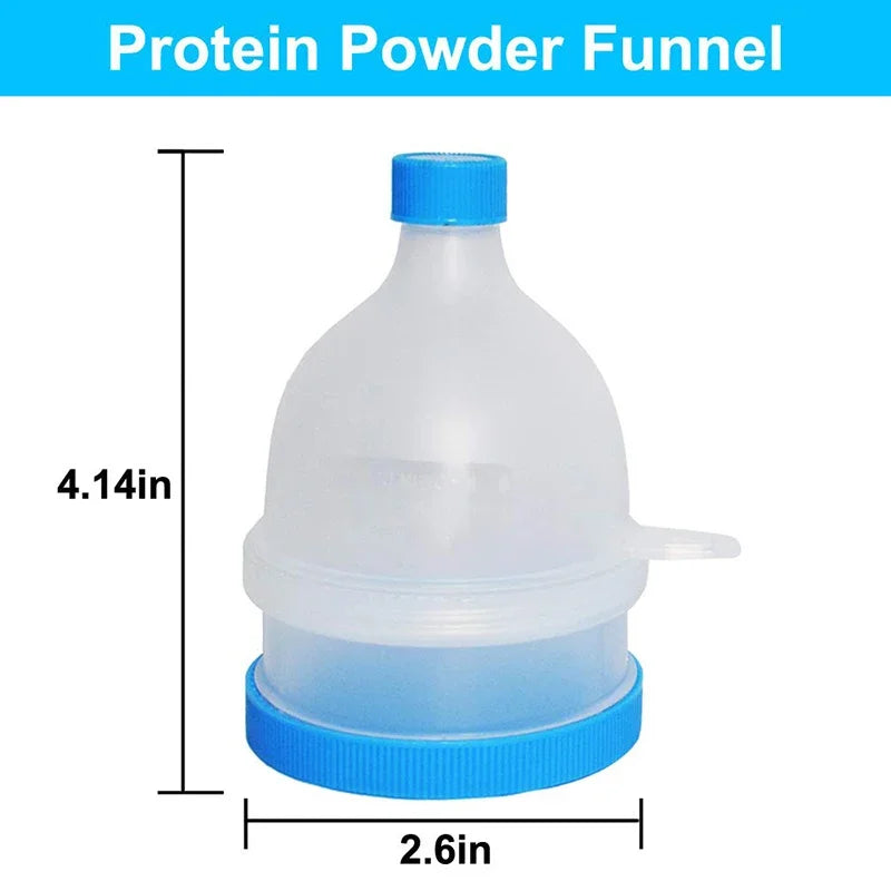 Portable Protein Powder Container with Keychain – Mini Travel Storage Bottle (100ml & 200ml)
