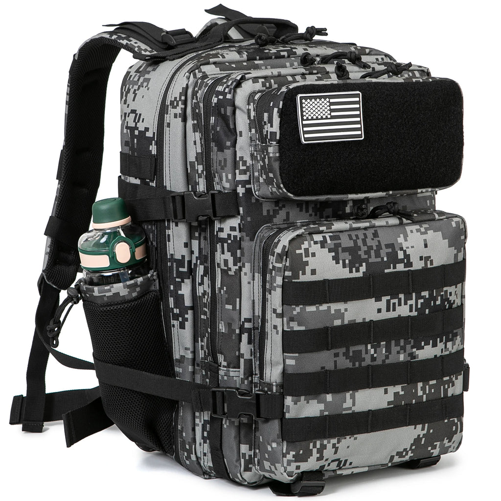 45L Tactical Backpack with Dual Cup Holders – Hunting, Hiking & Camping Rucksack