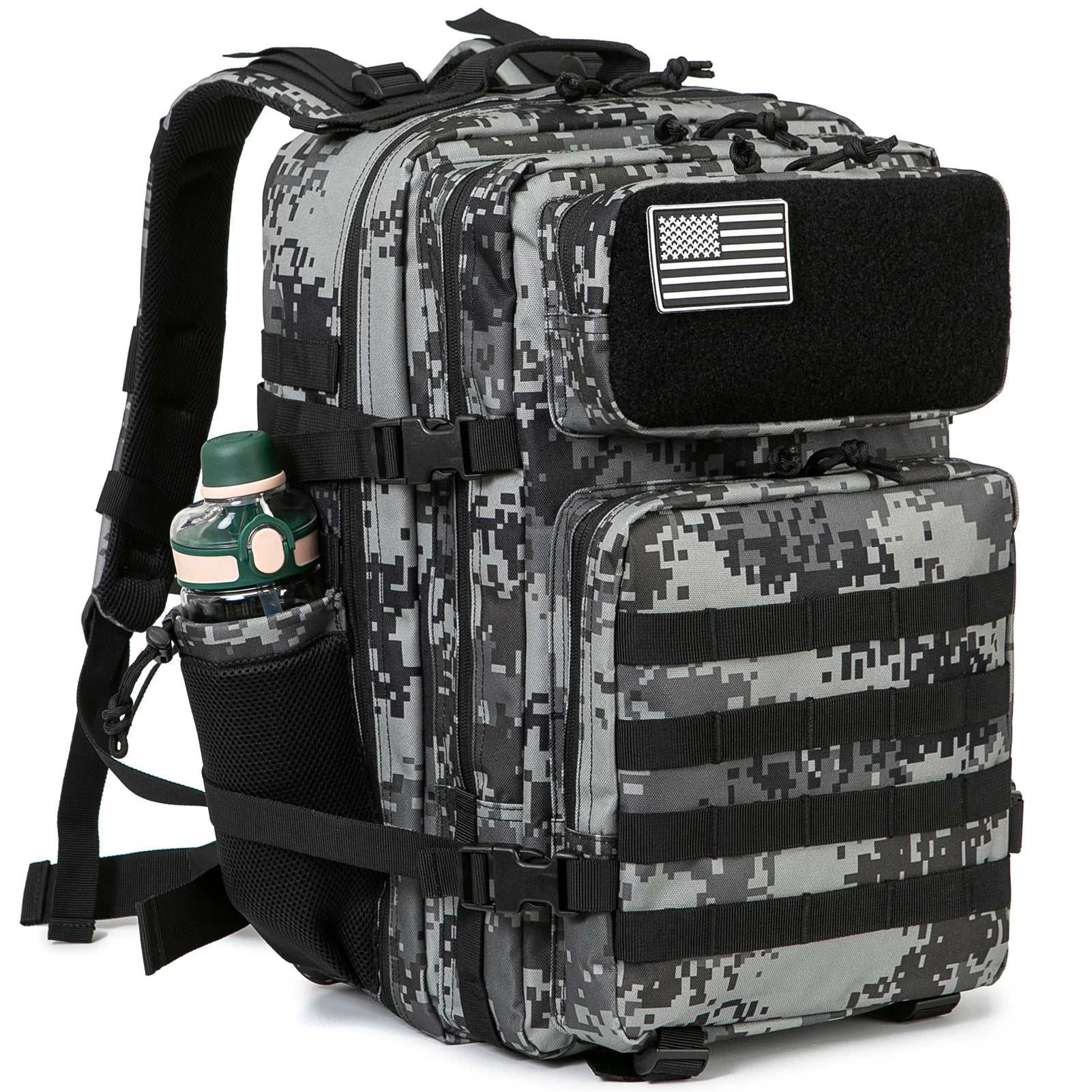 45L Tactical Backpack with Dual Cup Holders – Hunting, Hiking & Camping Rucksack
