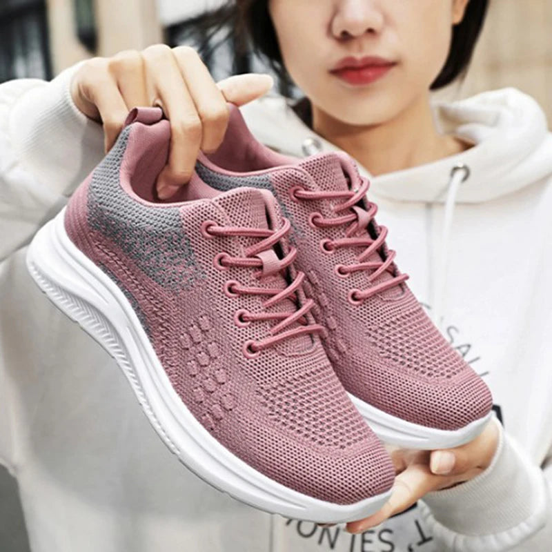 Women's Lightweight Breathable Sneakers – Casual Walking Shoes for Gym, Travel & Everyday Wear
