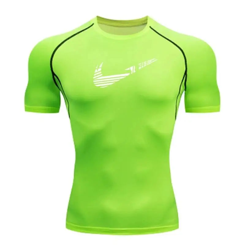 Men's Quick-Dry Compression Shirt – Rash Guard for Gym, Running & Water Sports