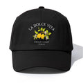 "La Dolce Vita" Print Baseball Cap – Adjustable Retro Dad Hat for Men & Women