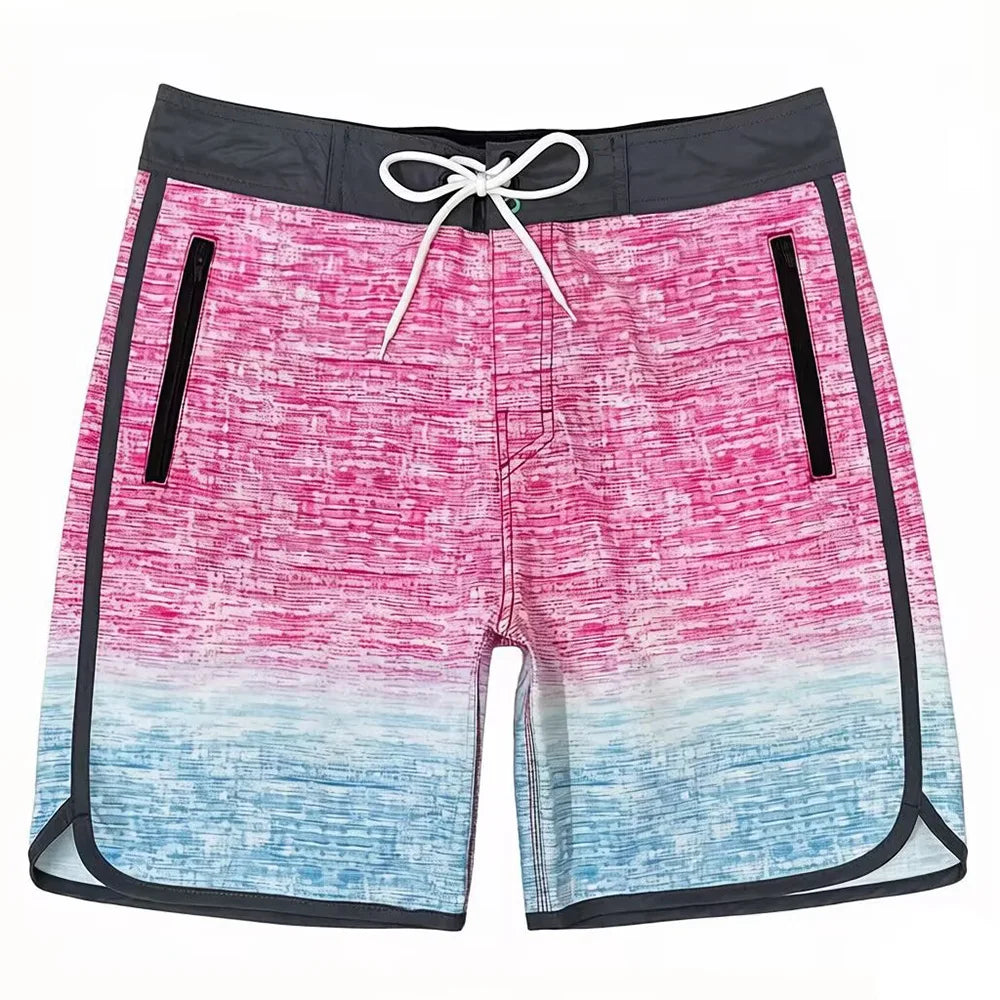 Men's Quick-Dry Surf Shorts | Beach Vacation Swim Trunks | Digital Print