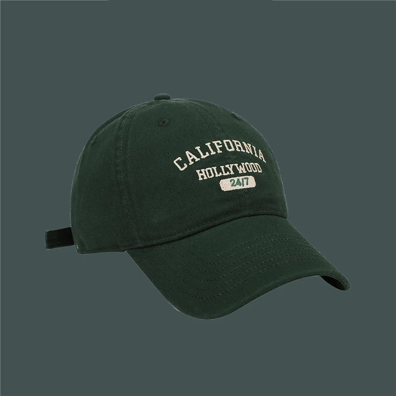 Retro Letter Embroidery Baseball Cap – Unisex Snapback Hat