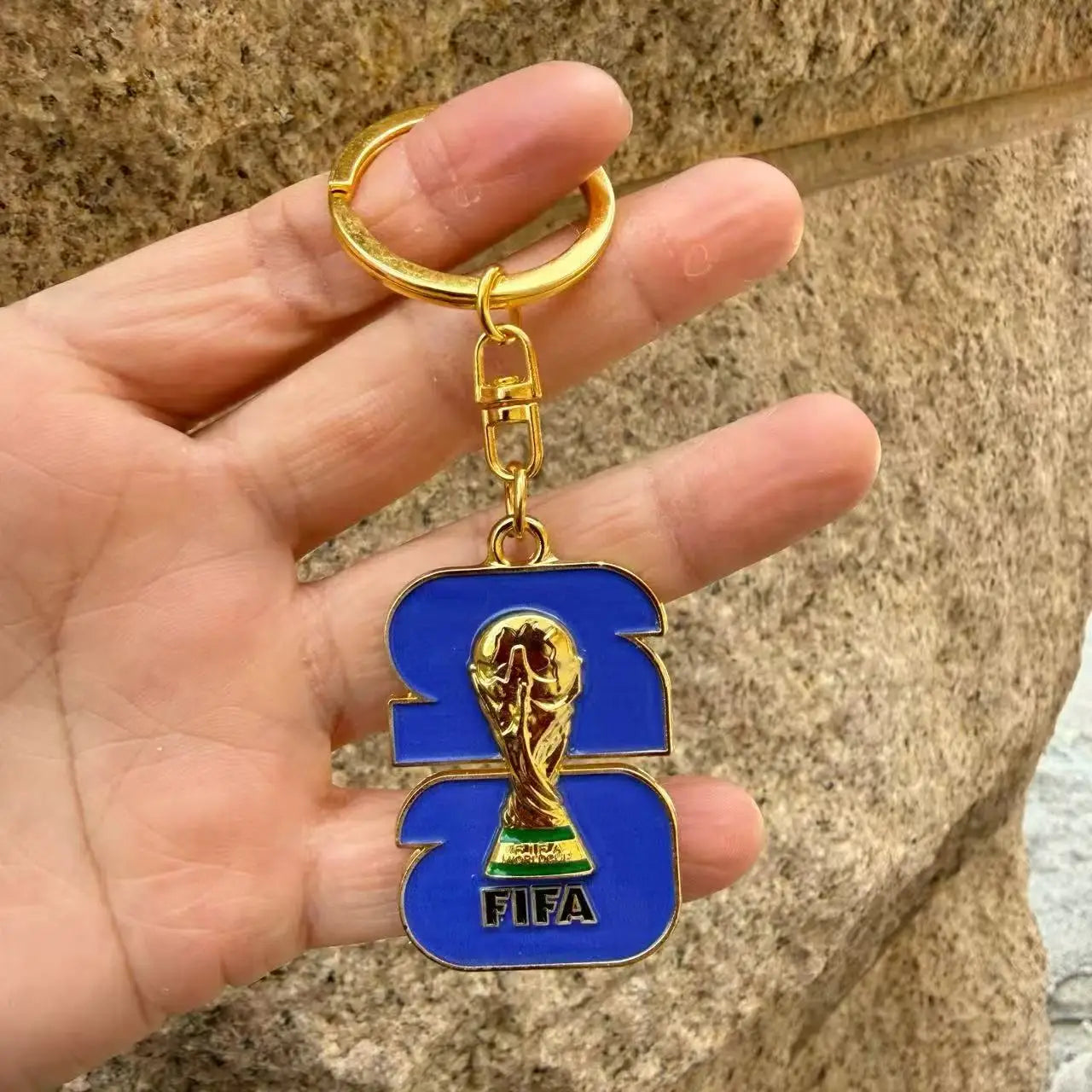 2026 FIFA World Cup Enamel Metal Keychain – UV Print Soccer Fan Souvenir