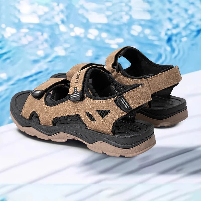 Men's Beach Sandals – Quick-Dry Breathable Water Shoes for Summer